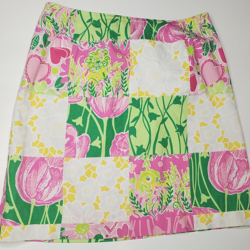 Lilly Pulitzer || Vintage Patchwork Skirt